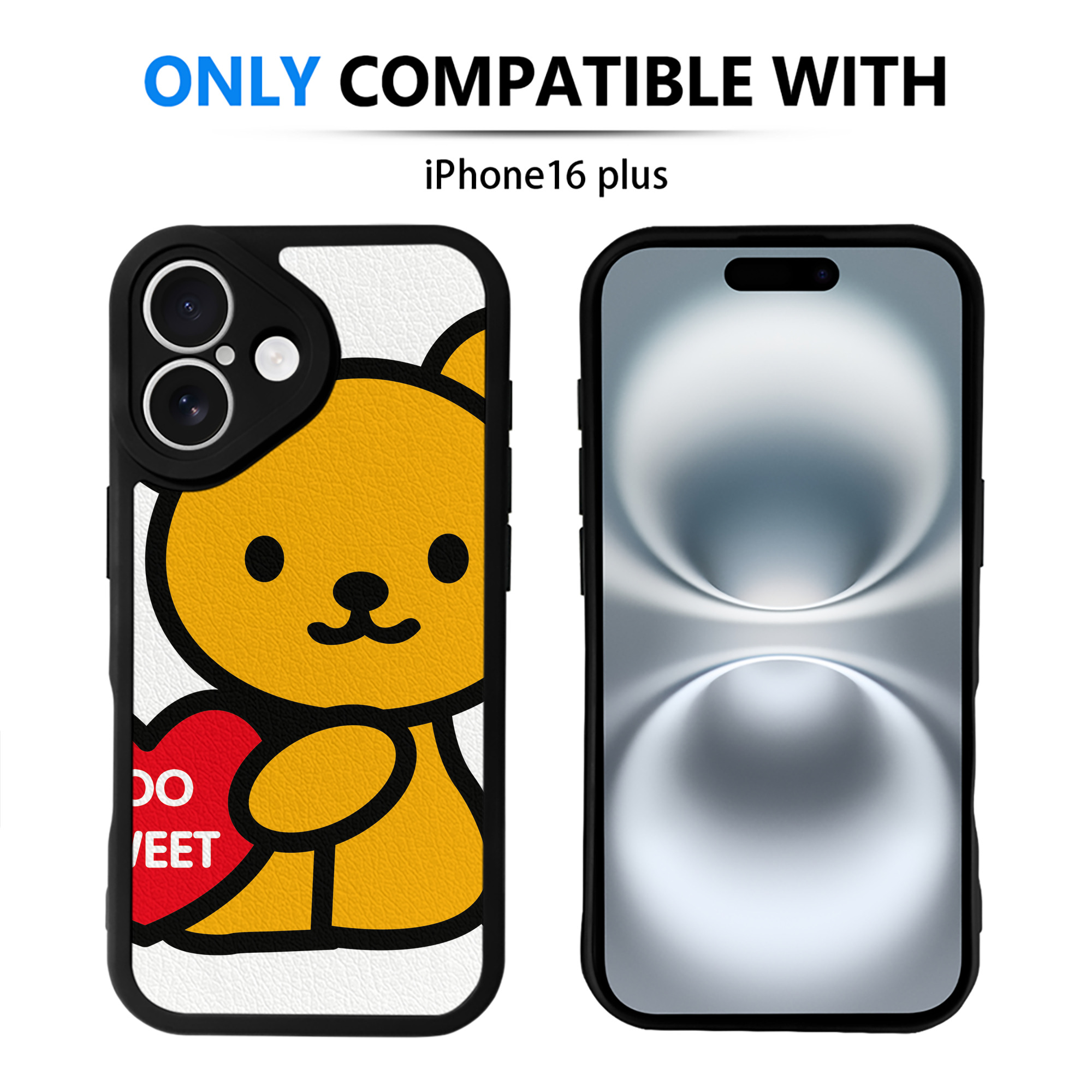 （画像用） Hello Kitty ハローキティ 【iPhone 16シリーズ対応】シリコンスマホケース（レザー調） 材質：シリコン